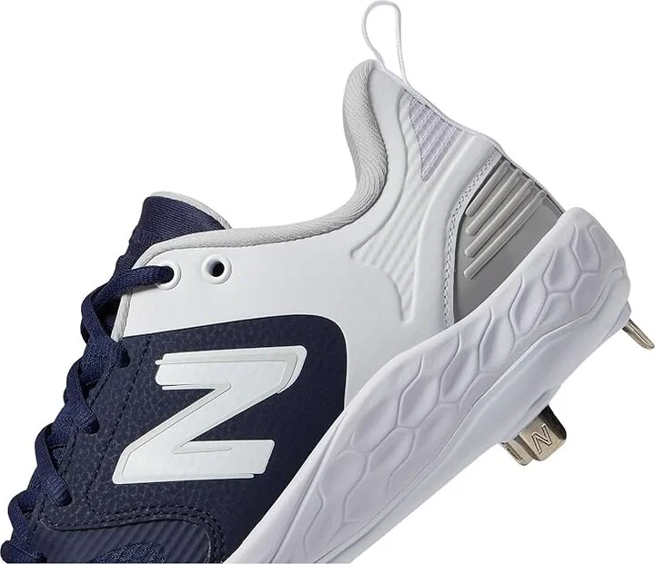 New Balance Fresh Foam X Velo v3 Metal Softball Cleats Women's Shoes Navy/White : 6.5 B - Medium, Synthetic - Image 4