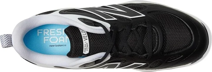 New Balance Fresh Foam X Velov4 Metal Softball Cleats Women's Shoes Black/White : 7.5 D - Wide, Rubber - Image 2