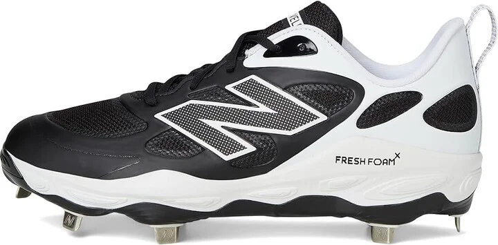 New Balance Fresh Foam X Velov4 Metal Softball Cleats Women's Shoes Black/White : 7.5 D - Wide, Rubber - Image 6