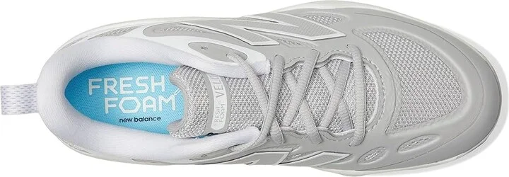 New Balance Fresh Foam X Velov4 Metal Softball Cleats Women's Shoes Raincloud/White : 5 B - Medium, Rubber - Image 2