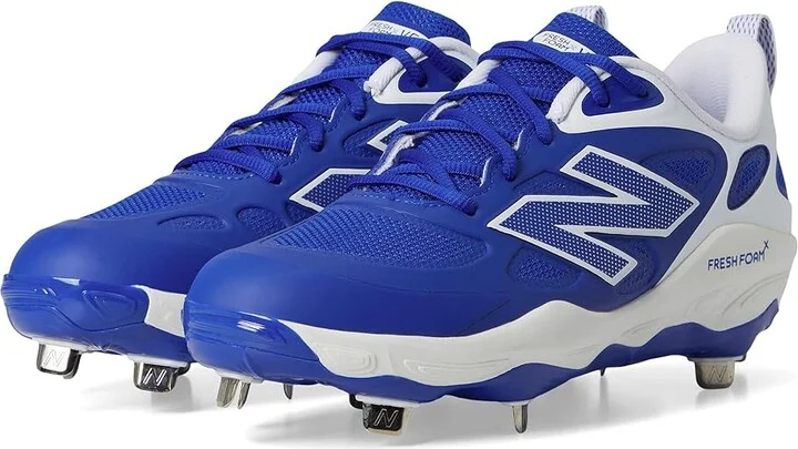 New Balance Fresh Foam X Velov4 Metal Softball Cleats Women's Shoes Team Royal/White : 6 B - Medium, Rubber