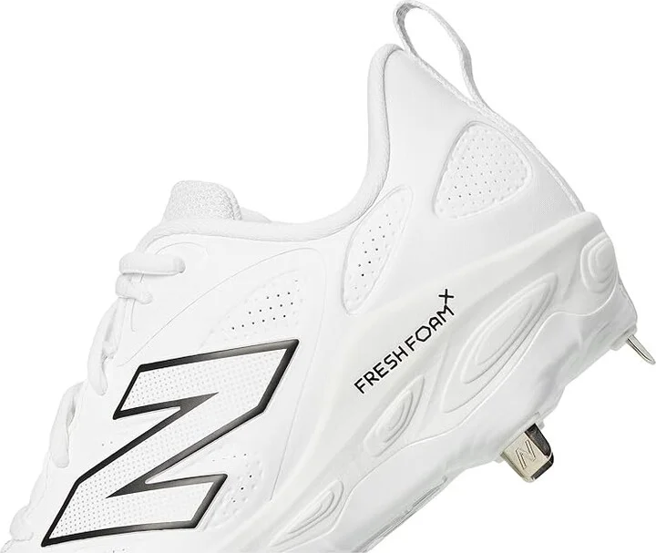 New Balance Fresh Foam X Velov4 Metal Softball Cleats Women's Shoes White : 5 B - Medium, Rubber - Image 7