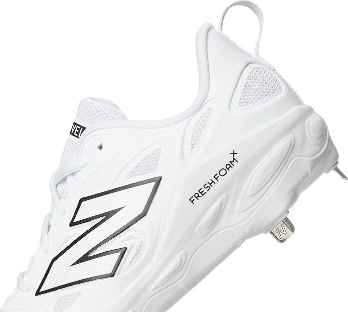 New Balance Fresh Foam X Velov4 Metal Softball Cleats Women's Shoes White/Black : 13 D - Wide, Rubber - Image 7
