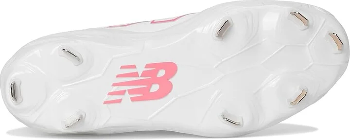 New Balance Fresh Foam X Velov4 Metal Softball Cleats Women's Shoes White/Ultra Pink : 12 B - Medium, Rubber - Image 3