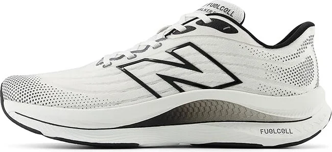 New Balance Fuel Cell Walker Elite Men's Walking Shoes White/Black : 10 4E - Extra Wide, Synthetic - Image 4