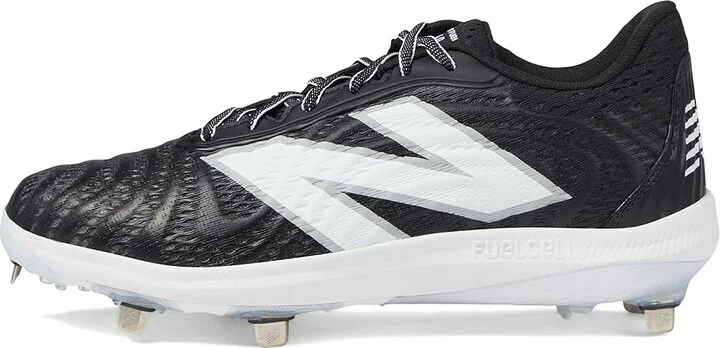 New Balance FuelCell 4040 v7 Metal Baseball Cleats Men's Shoes Black/Optic White : 6.5 D - Medium - Image 5