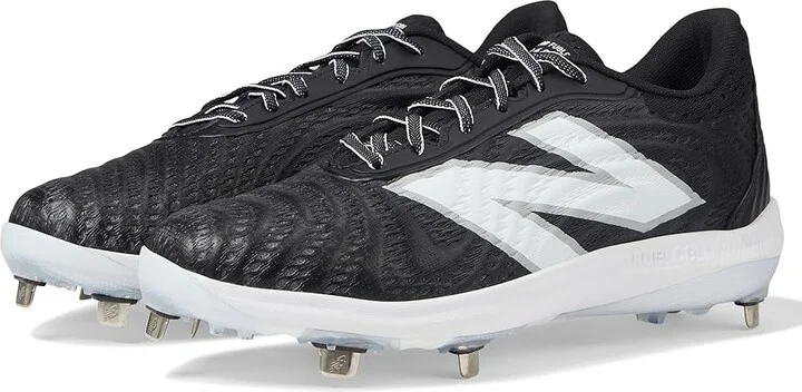 New Balance FuelCell 4040 v7 Metal Baseball Cleats Men's Shoes Black/Optic White : 6.5 D - Medium