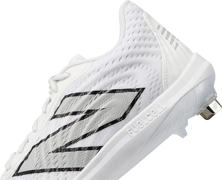 New Balance FuelCell 4040 v7 Metal Baseball Cleats Men's Shoes Optic White/Raincloud : 6 D - Medium - Image 4
