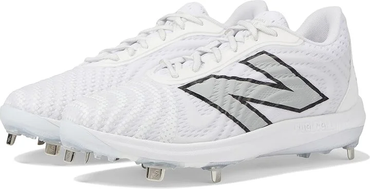 New Balance FuelCell 4040 v7 Metal Baseball Cleats Men's Shoes Optic White/Raincloud : 6 D - Medium