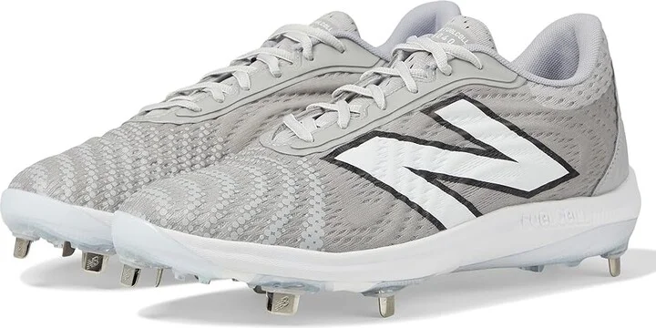 New Balance FuelCell 4040 v7 Metal Baseball Cleats Men's Shoes Raincloud/Optic White : 7 D - Medium