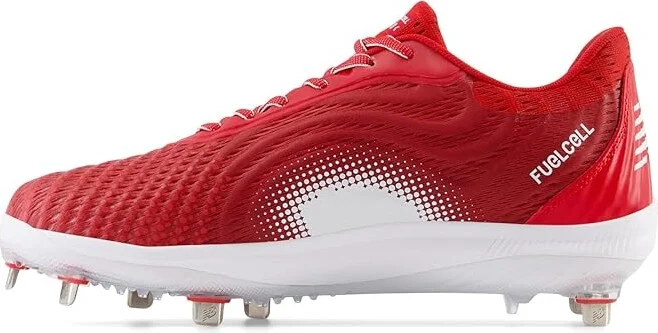 New Balance FuelCell 4040 v7 Metal Baseball Cleats Men's Shoes Team Red/Optic White : 6 D - Medium - Image 4