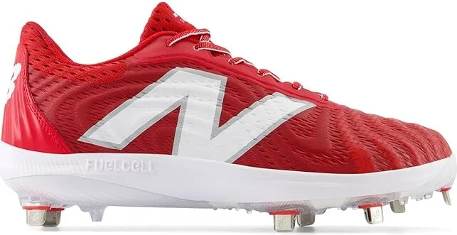 New Balance FuelCell 4040 v7 Metal Baseball Cleats Men's Shoes Team Red/Optic White : 6 D - Medium - Image 5