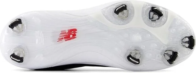 New Balance FuelCell 4040 v7 Mid-Metal Baseball Cleats Men's Shoes Black/Optic White : 6 D - Medium, Leather/Textile - Image 3