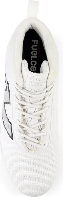 New Balance FuelCell 4040 v7 Mid-Metal Baseball Cleats Men's Shoes Optic White/Raincloud : 6 D - Medium, Leather/Textile - Image 2