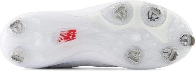 New Balance FuelCell 4040 v7 Mid-Metal Baseball Cleats Men's Shoes Optic White/Raincloud : 6 D - Medium, Leather/Textile - Image 3