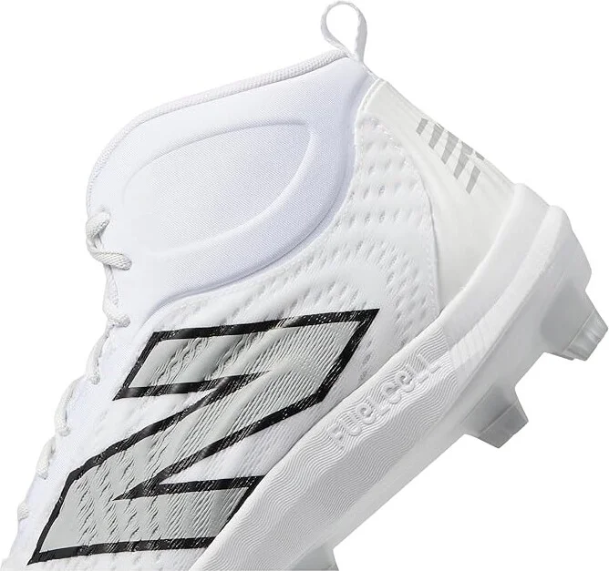 New Balance FuelCell 4040v7 Mid-Molded Baseball Cleats Men's Shoes Optic White/Raincloud : 11 D - Medium - Image 4