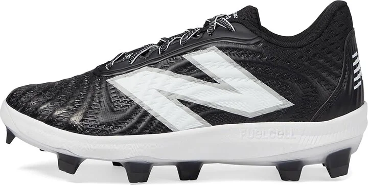 New Balance FuelCell 4040v7 Molded Baseball Cleats Men's Shoes Black/Optic White : 7.5 D - Medium - Image 5