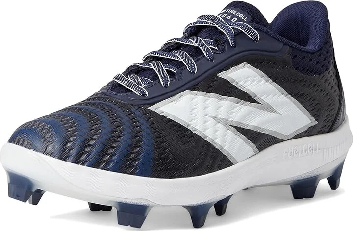 New Balance FuelCell 4040v7 Molded Baseball Cleats Men's Shoes Team Navy/Optic White : 7.5 D - Medium - Image 5