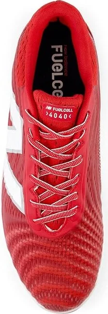 New Balance FuelCell 4040v7 Molded Baseball Cleats Men's Shoes Team Red/Optic White : 8.5 D - Medium - Image 2