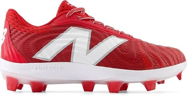 New Balance FuelCell 4040v7 Molded Baseball Cleats Men's Shoes Team Red/Optic White : 8.5 D - Medium - Image 5