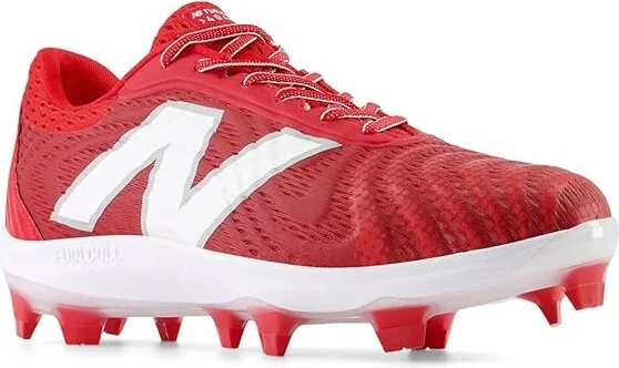 New Balance FuelCell 4040v7 Molded Baseball Cleats Men's Shoes Team Red/Optic White : 8.5 D - Medium