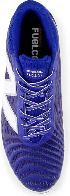 New Balance FuelCell 4040v7 Molded Baseball Cleats Men's Shoes Team Royal/Optic White : 6 D - Medium - Image 2
