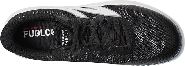New Balance FuelCell 4040v7 Turf Trainer Baseball Cleats Shoes Black/Optic White 1 : US Men's 5 - Women's 6.5 D - Medium - Image 2