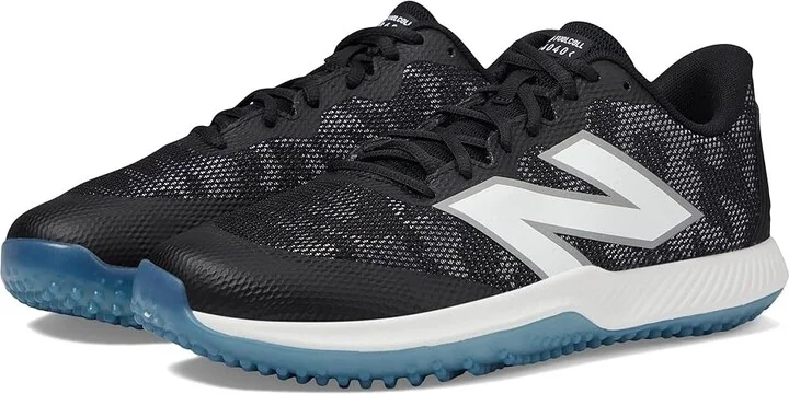 New Balance FuelCell 4040v7 Turf Trainer Baseball Cleats Shoes Black/Optic White 1 : US Men's 5 - Women's 6.5 D - Medium