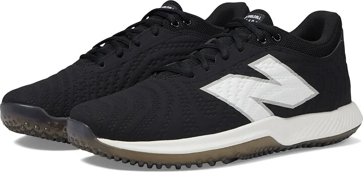 New Balance FuelCell 4040v7 Turf Trainer Baseball Cleats Shoes Black/Optic White : US Men's 5 - Women's 6.5 D - Medium