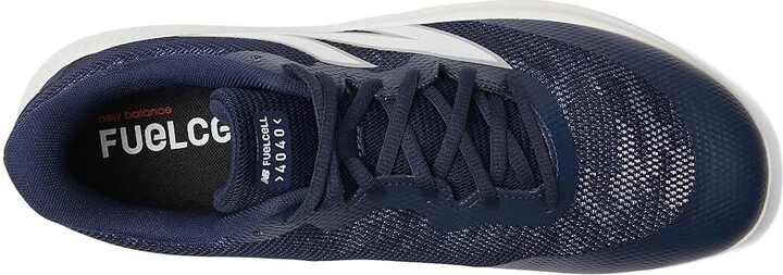 New Balance FuelCell 4040v7 Turf Trainer Baseball Cleats Shoes Team Navy/Optic White : US Men's 5 - Women's 6.5 EE - Wide - Image 2