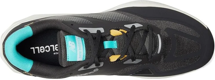 New Balance FuelCell 796V4 Tennis Shoes Men's Shoes Black Cement/Cyber Jade/Clementine : 7 D - Medium, Rubber - Image 2