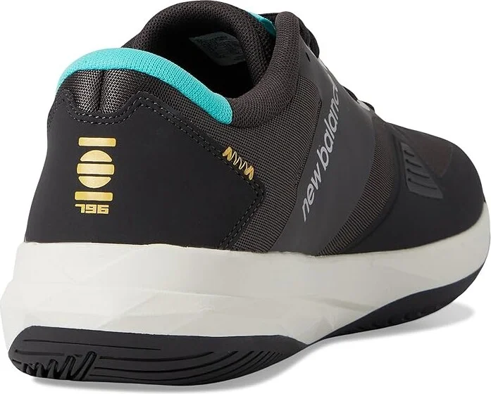 New Balance FuelCell 796V4 Tennis Shoes Men's Shoes Black Cement/Cyber Jade/Clementine : 7 D - Medium, Rubber - Image 4