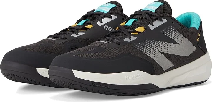New Balance FuelCell 796V4 Tennis Shoes Men's Shoes Black Cement/Cyber Jade/Clementine : 7 D - Medium, Rubber