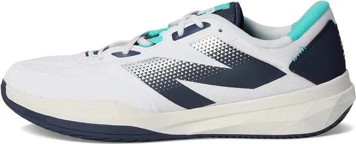 New Balance FuelCell 796V4 Tennis Shoes Men's Shoes White/Nb Navy/Cyber Jade : 7.5 D - Medium, Rubber - Image 6