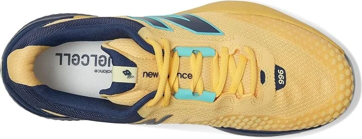 New Balance FuelCell 996v5 Tennis Shoes Men's Shoes Nb Navy/Parchment : 9.5 D - Medium, Synthetic/Textile - Image 2