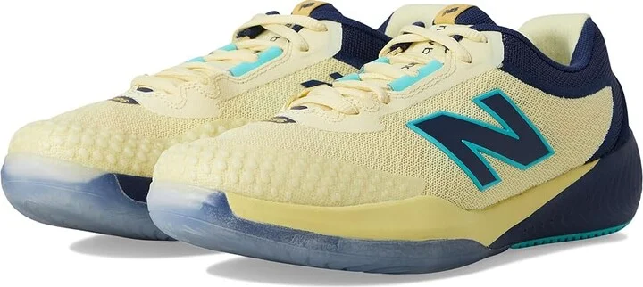 New Balance FuelCell 996v5 Tennis Shoes Women's Shoes Parchment/NB Navy : 6.5 B - Medium, Synthetic
