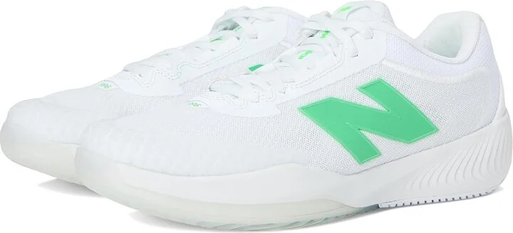 New Balance FuelCell 996v5 Tennis Shoes Women's Shoes White/Green Apple : 6 B - Medium, Synthetic