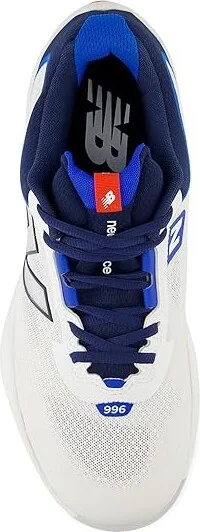 New Balance FuelCell 996v6 Tennis Shoes Men's Shoes White/Team Navy : 7.5 D - Medium, Textile - Image 2