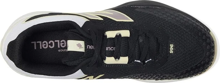 New Balance FuelCell 996v6 Tennis Shoes Women's Tennis Shoes Black/White : 6 B - Medium, Textile - Image 2