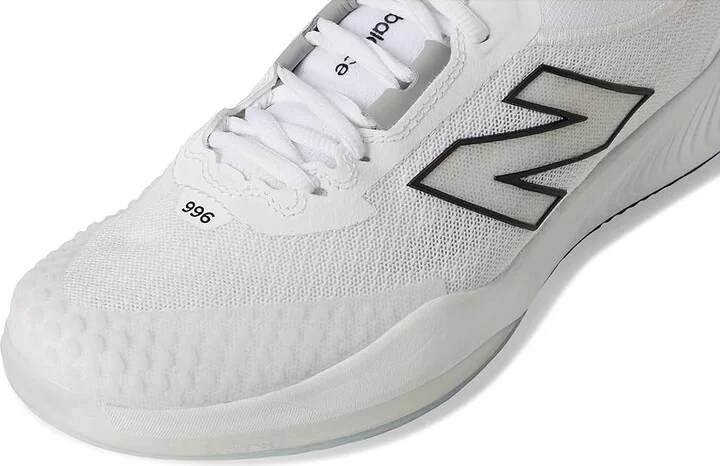 New Balance FuelCell 996v6 Tennis Shoes Women's Tennis Shoes White/Black : 12 B - Medium, Textile - Image 7