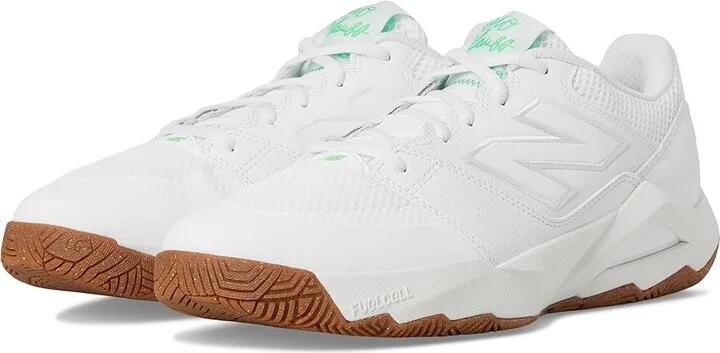 New Balance FuelCell Delray V2 Men's Shoes White/Green Apple : 7 D - Medium, Synthetic