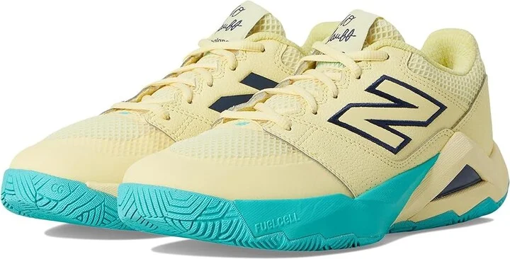 New Balance FuelCell Delray V2 Women's Shoes Parchment/NB Navy : 5 B - Medium, Synthetic