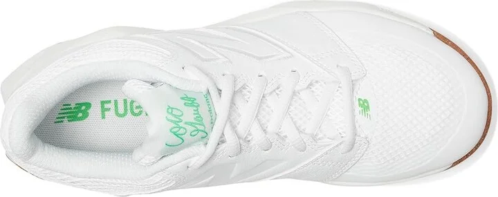New Balance FuelCell Delray V2 Women's Shoes White/Green Apple : 6 B - Medium, Synthetic - Image 2