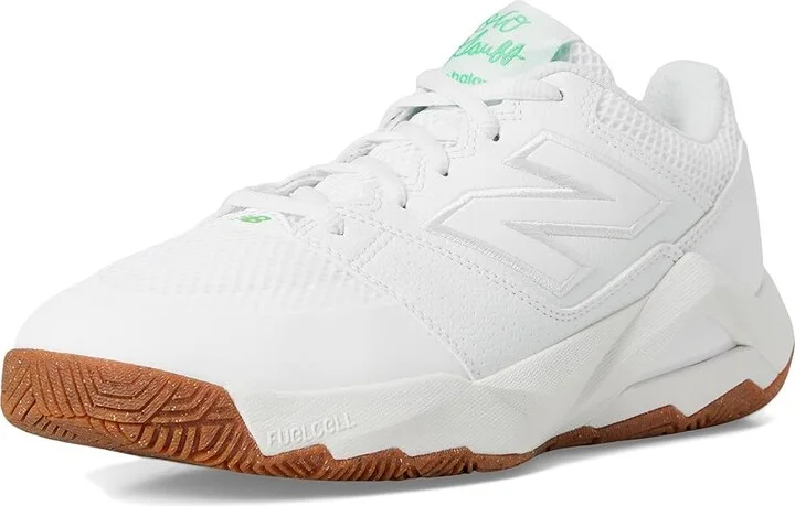 New Balance FuelCell Delray V2 Women's Shoes White/Green Apple : 6 B - Medium, Synthetic - Image 5