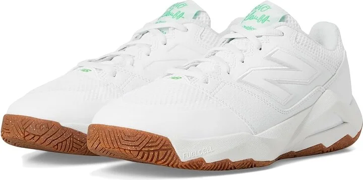 New Balance FuelCell Delray V2 Women's Shoes White/Green Apple : 6 B - Medium, Synthetic