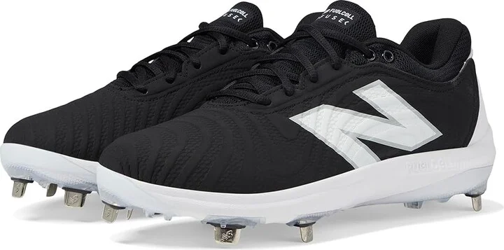 New Balance FuelCell FUSE v4 Metal Softball Cleats Women's Shoes Black/Optic White : 5 B - Medium