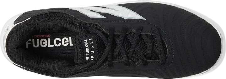 New Balance FuelCell FUSE v4 Molded Softball Cleats Women's Shoes Black/Optic White : 5 B - Medium - Image 2