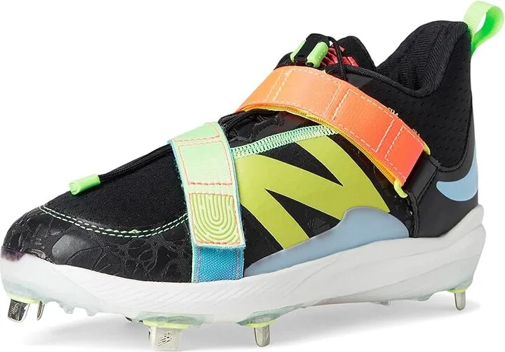 New Balance FuelCell Lindor v2 Metal Baseball Cleats Men's Shoes Black/Neon Dragonfly : 6 D - Medium - Image 5
