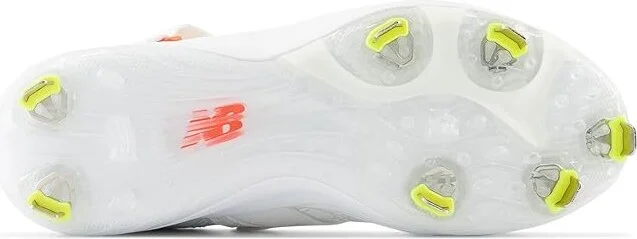 New Balance FuelCell Lindor v2 Metal Baseball Cleats Men's Shoes Optic White/Neon Dragonfly : 6 D - Medium - Image 3