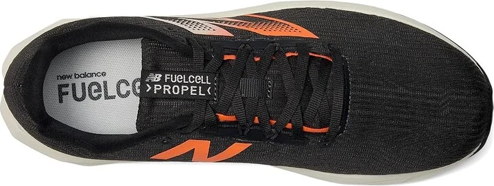 New Balance FuelCell Propel v5 Men's Shoes Black/Hot Mango/Black Cement : 11 D - Medium, Textile - Image 2
